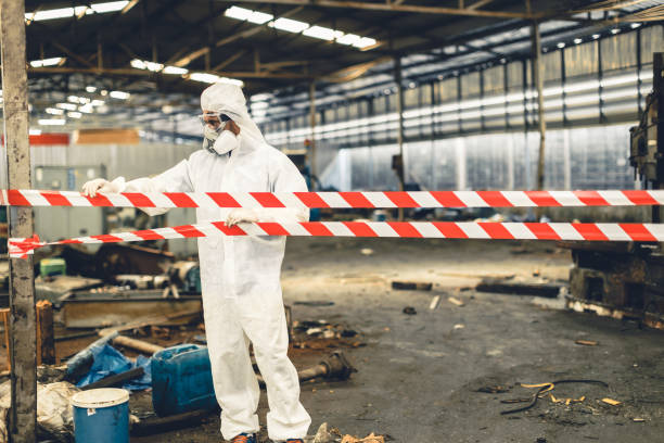 Professional Biohazard technician working in Webster, IN